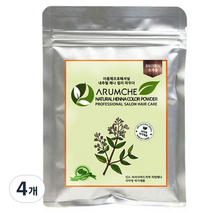 아름채 내추럴헤나 케미칼 파우더 100g, 브라운, 4개