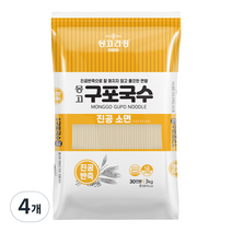 몽고간장 구포국수 진공소면, 3kg, 4개