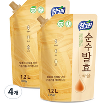 참그린 순수발효 곡물 주방세제, 1.2L, 4개