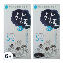 중외제약 창포단 염색제, 7호 자연흑갈색, 6개