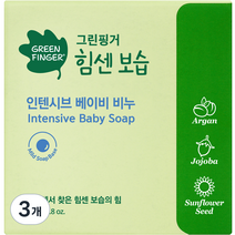 그린핑거 힘센 보습 인텐시브 베이비 비누, 80g, 3개
