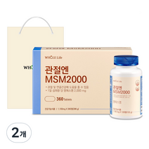 WHOLELIFE 관절엔 MSM2000 396g + 쇼핑백, 2개, 360정