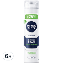 니베아 맨 센서티브 쉐이빙 폼, 250ml, 6개