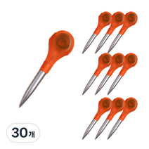 트리 스틸 줄자 볼펜 1m, 오렌지, 30개