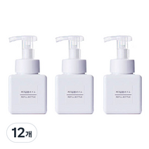 더자카 파스텔 컬러 버블 공병 250ml, 화이트, 12개