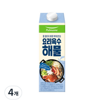 풀무원 요리육수 해물, 1000ml, 4개
