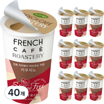 로스터리 스트로우프리 프렌치카페 카푸치노, 200ml, 40개