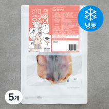 해선생 한마리 구룡포 반건조 오징어 (냉동), 90g, 5개