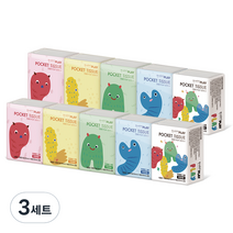 한예지 PLAY 포켓티슈 5종 x 10p 세트, 10매, 30개