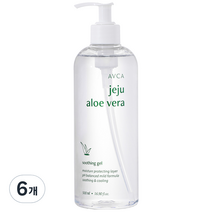 아브카 제주 알로에 베라 수딩 젤, 6개, 500ml