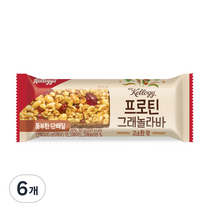 켈로그 프로틴 그래놀라바 고소한맛, 50g, 6개