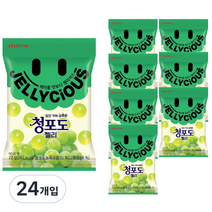 롯데제과 청포도 젤리, 72g, 24개입