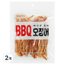 리프레쉬 갈비오징어 바비큐 조미 BBQ 오징어, 130g, 2개