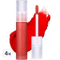 루나 오버 블러 픽싱 립틴트, 2호 코랄 선셋, 4.5g, 4개