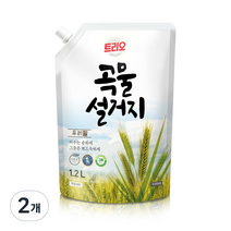 트리오 곡물설거지 우리밀, 1.2L, 2개