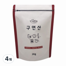 자연으로 구연산, 1kg, 4개