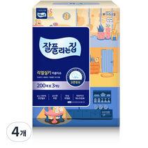 잘풀리는집 리얼 실키 천연펄프 미용티슈, 200매입, 12개