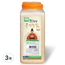 청원생명농협 왕의밥상 유기농 쌀 상등급 PET, 3개, 2kg