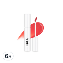 잉가 워터 글로우 립 틴트 4.5g, 크러쉬, 6개