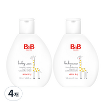 비앤비 베이비로션, 120ml, 4개