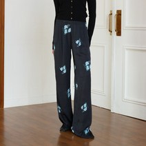 더센토르 여성용 VISCOSE FLOWER HIGH WAIST 팬츠 TC21SSPT06