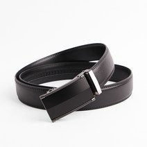 남성용 더풀문 정장 맨클로 가죽 자동버클 벨트