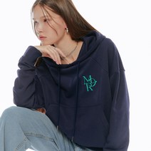 밀리언코르 베이직 MLCR 로고 자수 후드티 MCT 5142