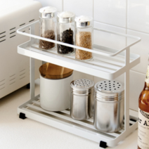 베러바이즈 심플 모던 주방 2단 선반, 화이트