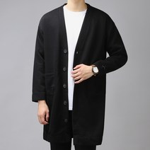 더맨쉽 남성용 오버핏 스타일 롱 가디건 DLTGT23009