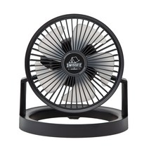 스위스핏 캠핑 휴대용 MULTI LED 탁상 선풍기 HP-1061, 무광블랙