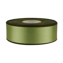 리본팩토리 색선주자 리본끈 25mm, 11. 연카키색/밤선, 36m