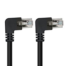 넥스트링크 UTP CAT 6 랜케이블 양방향 왼쪽 꺾임 3m, 1개, NL-UL08