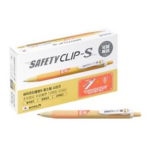 마이펜 세이프티클립 S 볼펜 0.7mm, 밀키피치, 12개