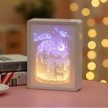 어썸리브 3D 클라우드 인테리어 LED 조명, 03 엘프걸