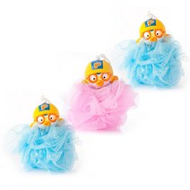 뽀로로 인형 샤워볼 3p 세트, 블루, 핑크, 블루, 1세트, 3개