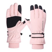 언헤브 여성용 터치 스크린 스키 장갑 양손 세트, TYPE4