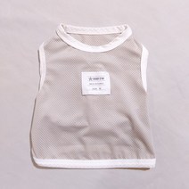 도기스타 아이쥐옷 이탈리안그레이하운드옷 여름 배색 크롭티, 배색 그레이