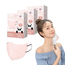 아이바나리 에어 황사 방역용 마스크 소형 XS KF94, 10개입, 3개, BABY PINK