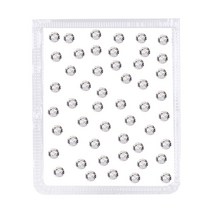 골드루쓰 네일스톤 크리스탈 원형 평스톤, SS10, 50pcs