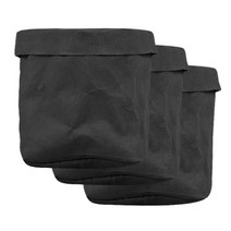 마켓감성 크래프트 종이봉투 12 x 12 cm, 블랙, 3개