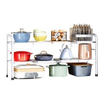 존글로벌 DND 주방 하부장 선반 길이조절, 화이트