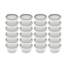 씨밀렉스 쿡밥 냉동밥 보관용기 그레이 275ml, 24개