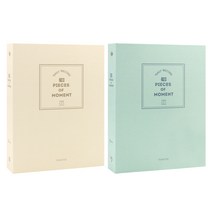 비팬시 폴라로이드 160포켓 앨범 2권 세트, 베이지, 민트, 40매