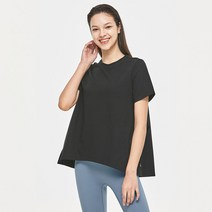 뮬라웨어 여성용 로고 엠보더리 숏 슬리브 MWSBTS107