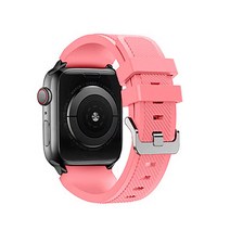 알피나케이스 애플워치 와이드 실리콘 밴드 스트랩 (42/44mm 호환 가능), 소프트 파우더