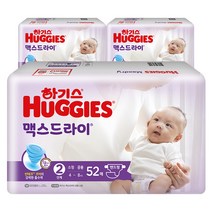 2021 신형 하기스 맥스드라이 밴드형 기저귀 남녀공용 소형 2단계(4~8kg), 소형 2단계, 156매