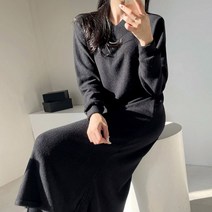 마이시즌 여성용 인디 니트 원피스