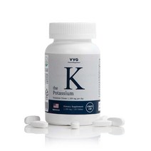 [미국칼륨] 비타민마을 VVG 미국직수입 더 케이 칼륨 포타슘 162g, 120정, 1개