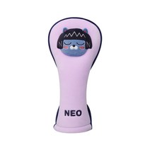 카카오프렌즈 골프 소프트 드라이버 커버 네오, 퍼플