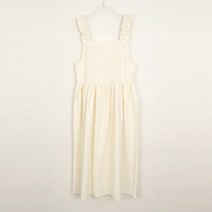 오키 여성 꼬미 프릴 뷔스티에 롱 원피스